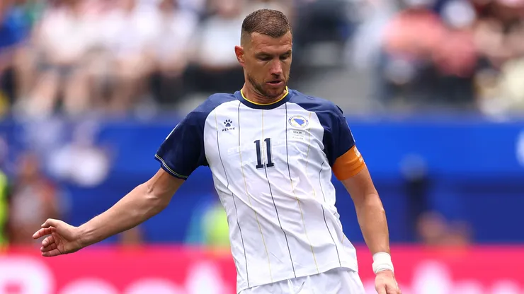 Edin Dzeko of Bosnia and Herzegovina