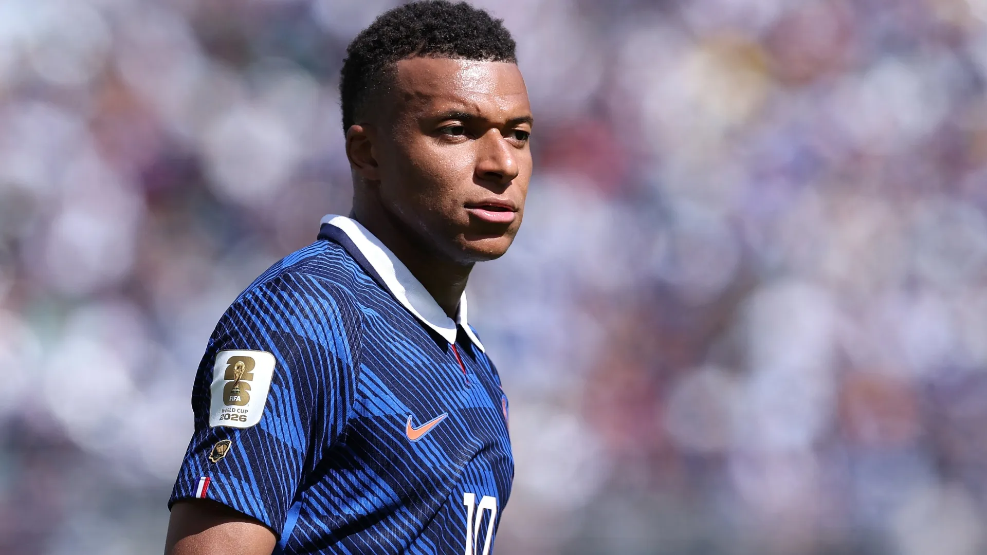 Kylian Mbappe #10 of France during the FIFA World Cup 2026 Group I match (Source: Kevin C. Cox/Getty Images)