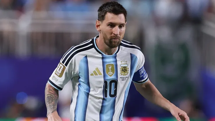 Lionel Messi #10 of Argentina.