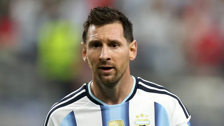 Lionel Messi #10 of Argentina at Dallas Stadium.
