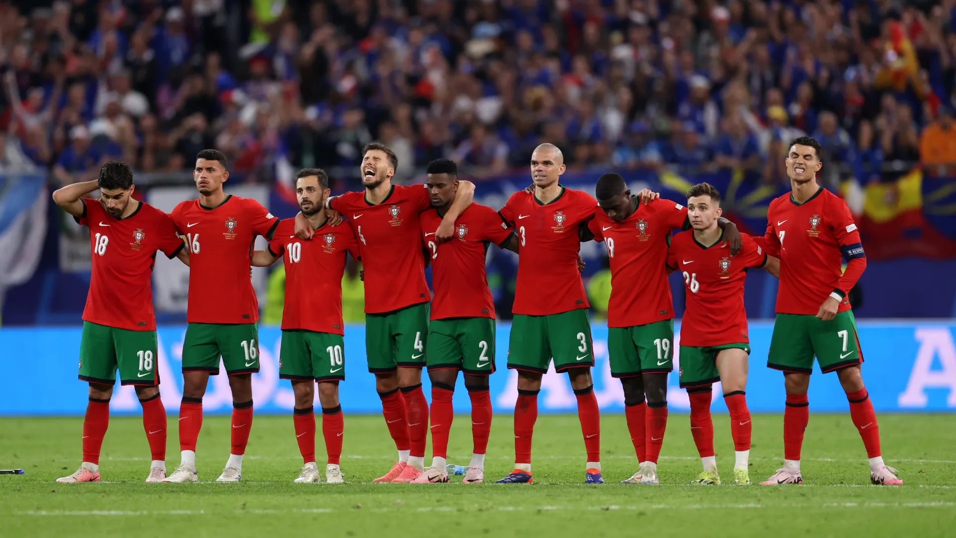 Players of Portugal during the UEFA EURO 2024 quarter-final match (Source: Lars Baron/Getty Images)