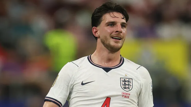 Declan Rice #4 of England during the FIFA World Cup 2026 Group L match