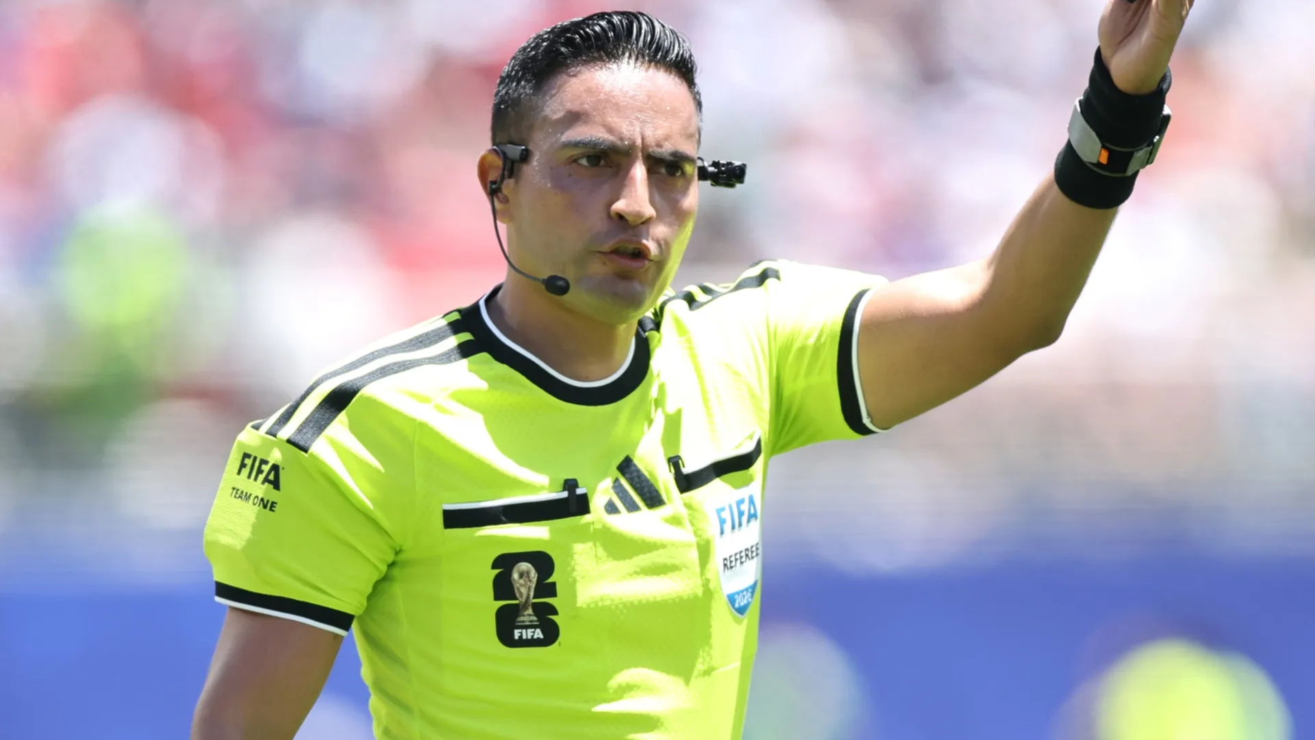 Said Martinez reacts during the FIFA World Cup 2026 Group B match (Source: Alex Grimm/Getty Images)