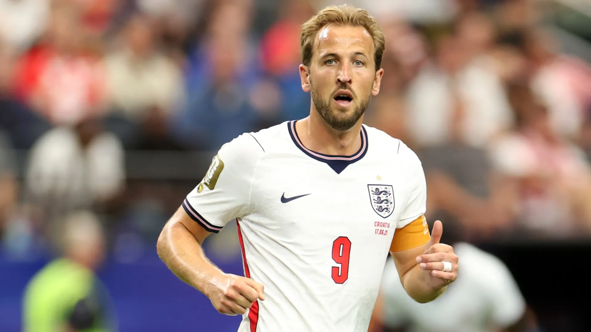 Harry Kane #9 of England during the FIFA World Cup 2026 Group L match (Source: Charlotte Wilson/Getty Images)