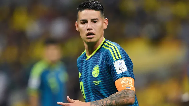 James Rodriguez #10 of Colombia during the FIFA World Cup 2026 Group K match