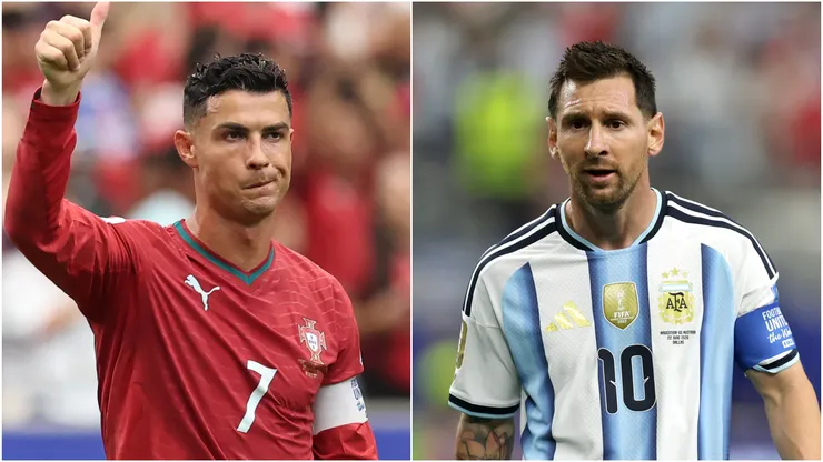 Cristiano Ronaldo of Portugal and Lionel Messi of Argentina.