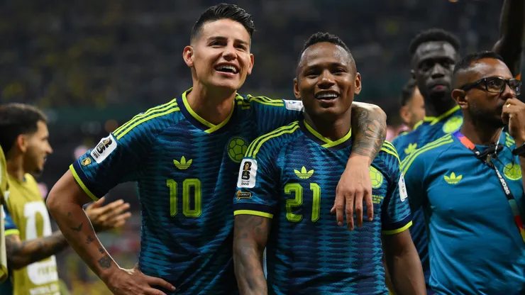 James Rodriguez and Leandro Campaz during the FIFA World Cup 2026 Group K match