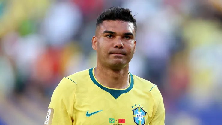 Casemiro #5 of Brazil during the FIFA World Cup 2026 Group C match.