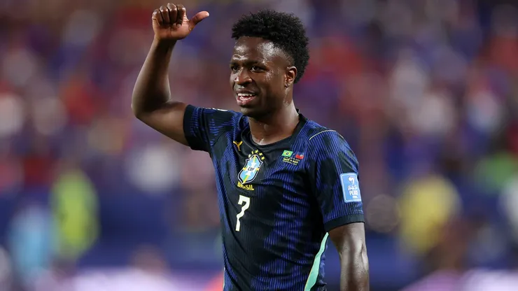Vinicius Junior #7 of Brazil during the FIFA World Cup 2026 Group C match