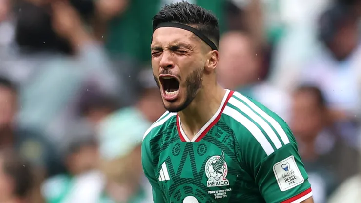 Raul Jimenez #9 of Mexico reacts during the FIFA World Cup 2026 Group A match.