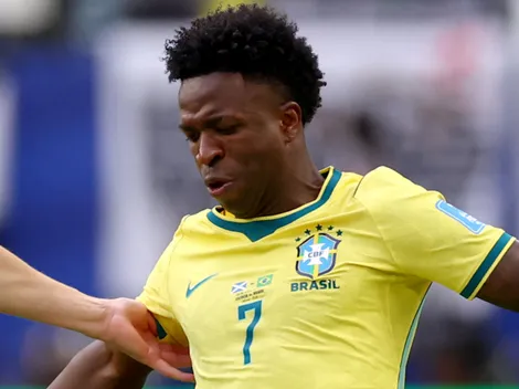 Video: Scotland's McKenna makes costly mistake that gifts Vinicius goal for Brazil