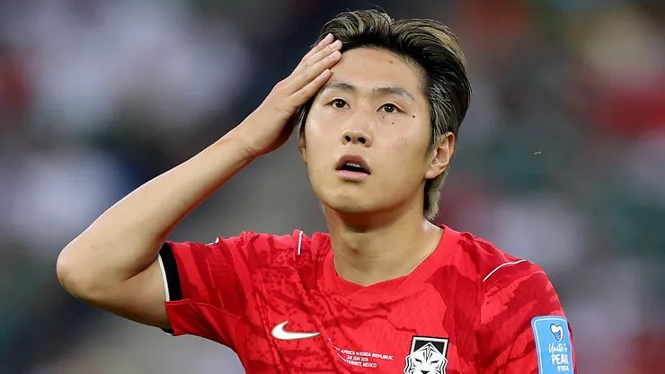 Kang-In Lee #19 of Korea Republic.