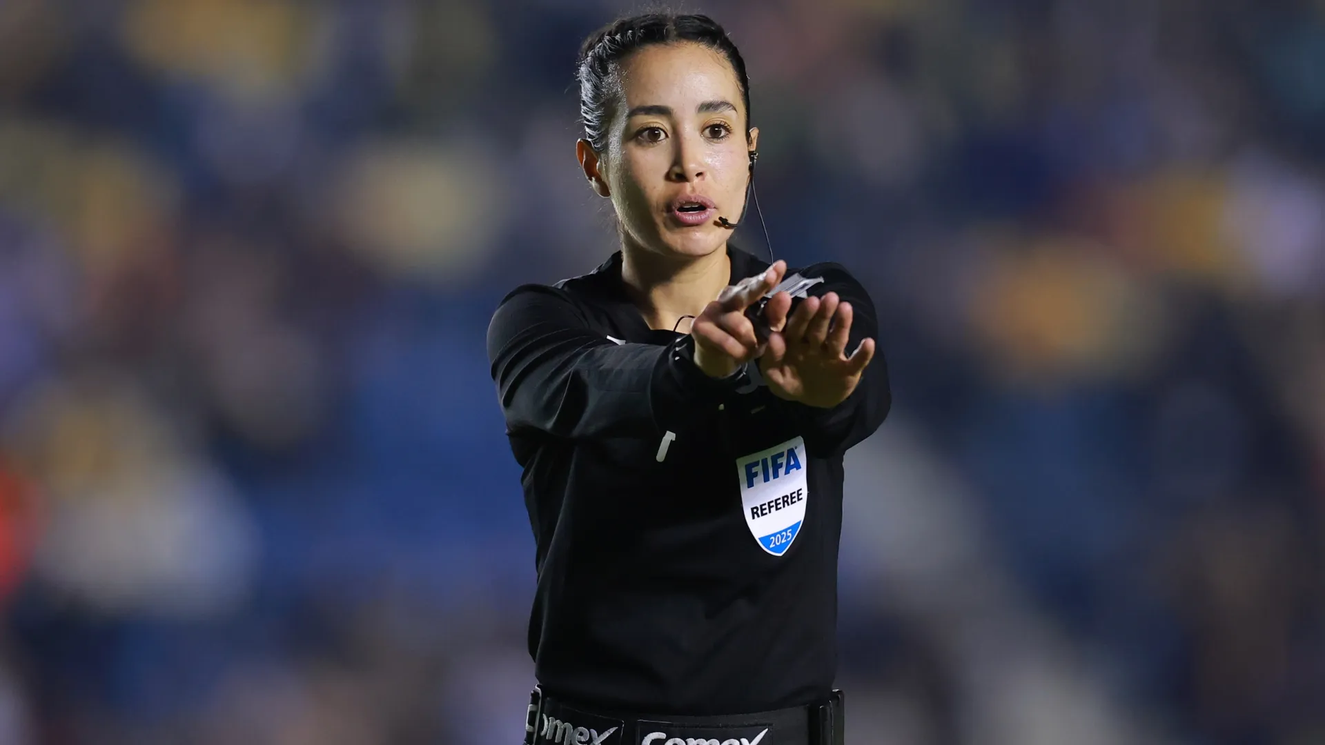 Katia Itzel Garcia during the Torneo Clausura 2025 Liga MX (Source: Hector Vivas/Getty Images)
