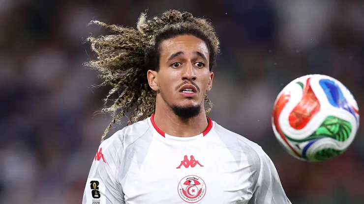 Hannibal Mejbri #10 of Tunisia.