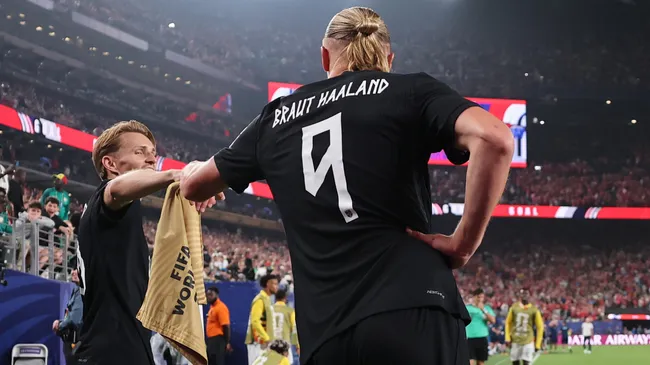 Erling Haaland during the FIFA World Cup 2026 Group I match (Source: Mattia Ozbot/Getty Images)