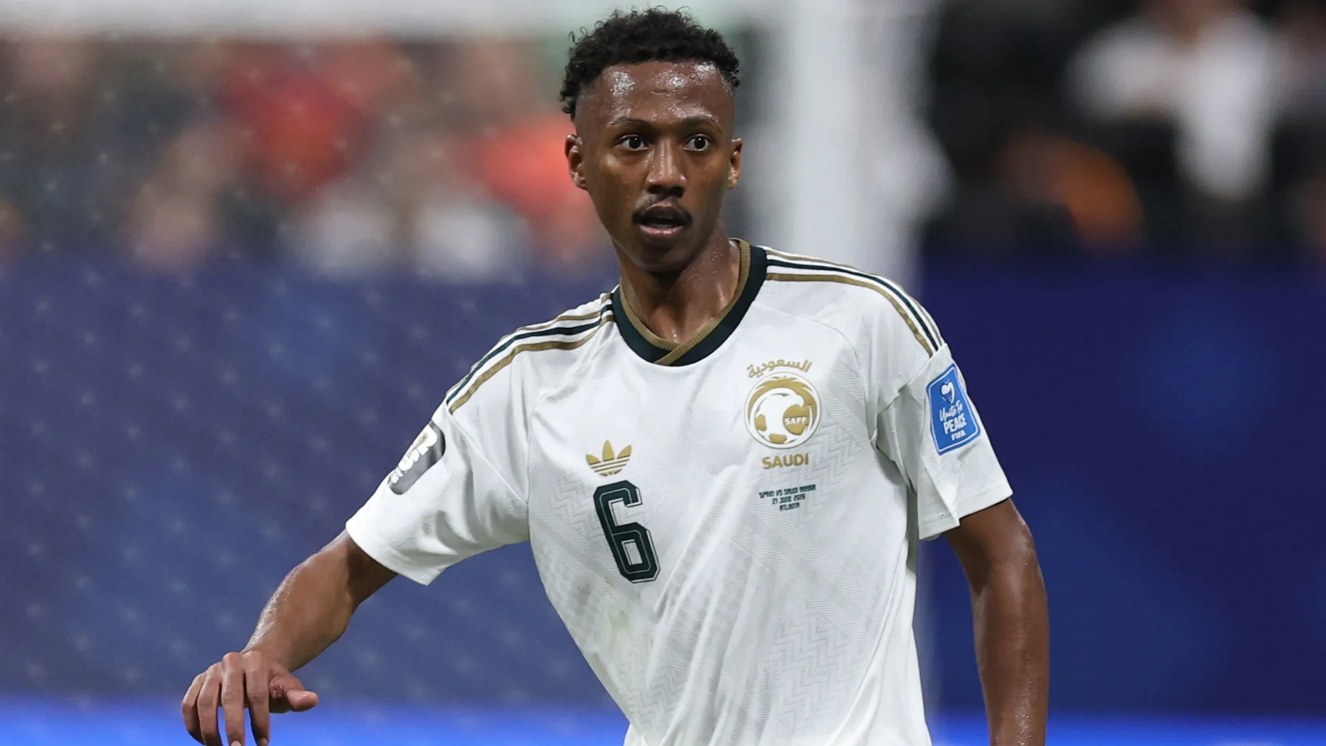 Nasser Al-Dawsari #6 of Saudi Arabia during the FIFA World Cup 2026 Group H match (Source: Mattia Ozbot/Getty Images)