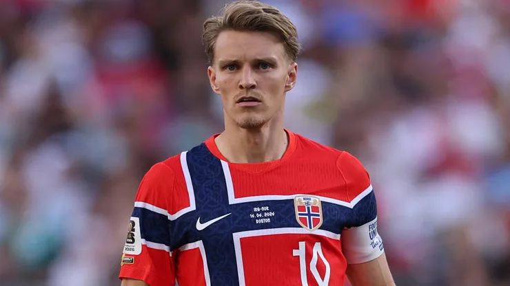 Martin Odegaard #10 of Norway.