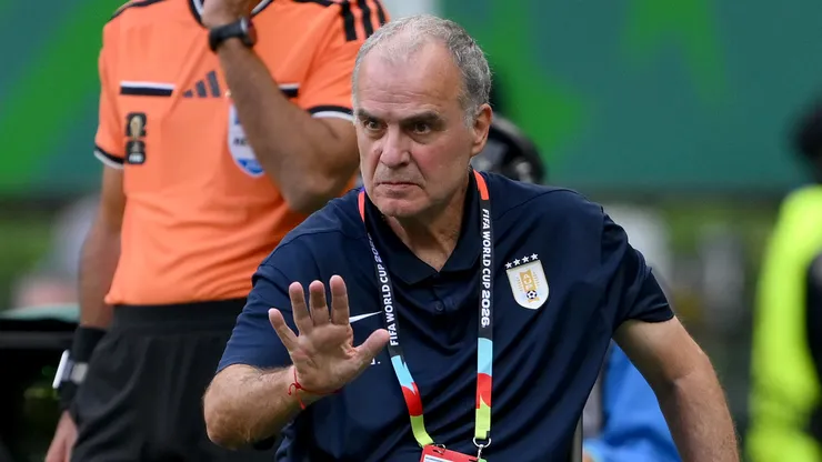 Marcelo Bielsa head coach of Uruguay.