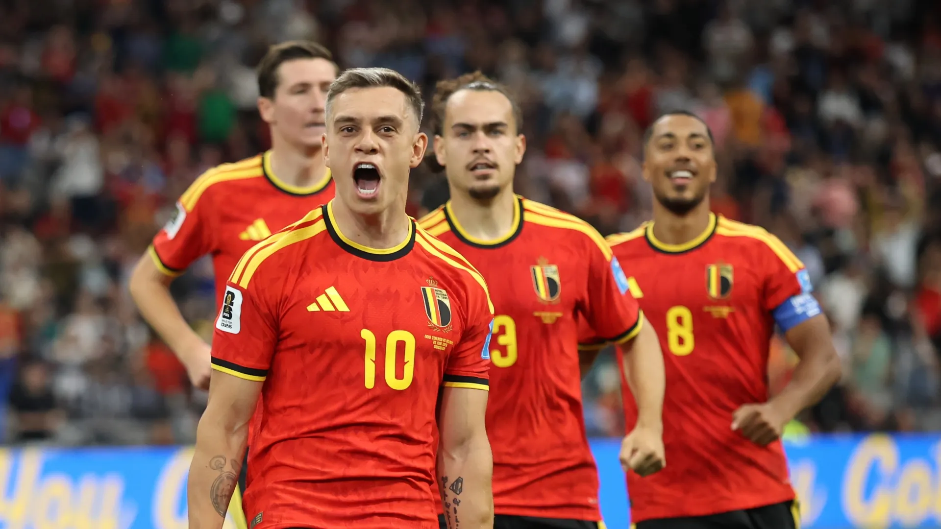 Leandro Trossard #10 of Belgium