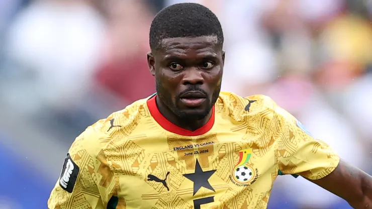 Thomas Partey #5 of Ghana.