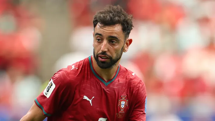 Bruno Fernandes #8 of Portugal.