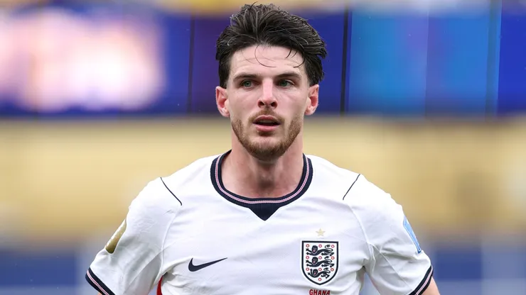 Declan Rice #4 of England.