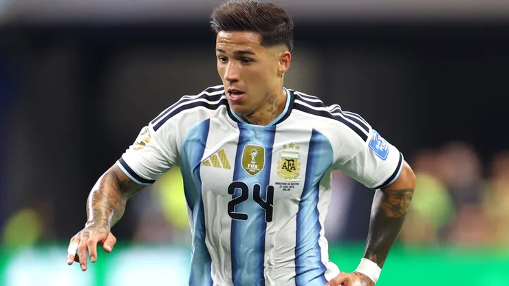 Enzo Fernandez #24 of Argentina.