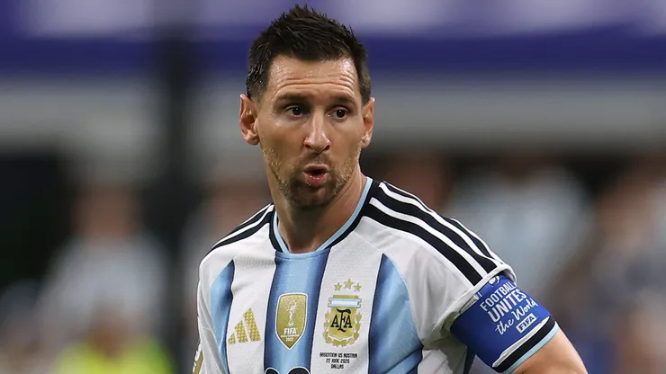 Lionel Messi #10 of Argentina looks on during the FIFA World Cup 2026 Group J match.