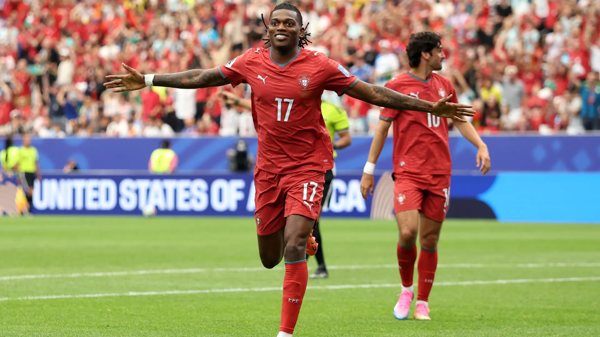 Rafael Leao #17 of Portugal 
