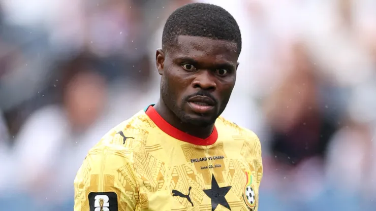 Thomas Partey #5 of Ghana.