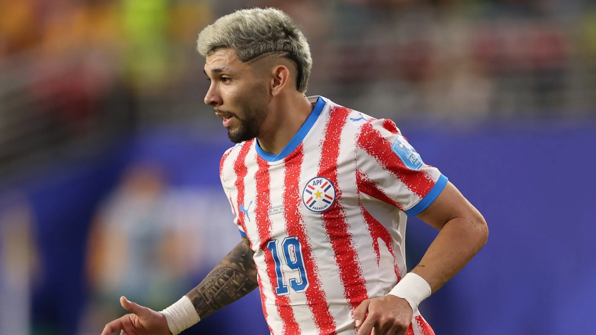Paraguay player Julio Enciso – Stu Forster/Getty Images