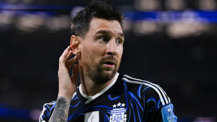 Lionel Messi #10 of Argentina looks on during the FIFA World Cup 2026 Group J match.