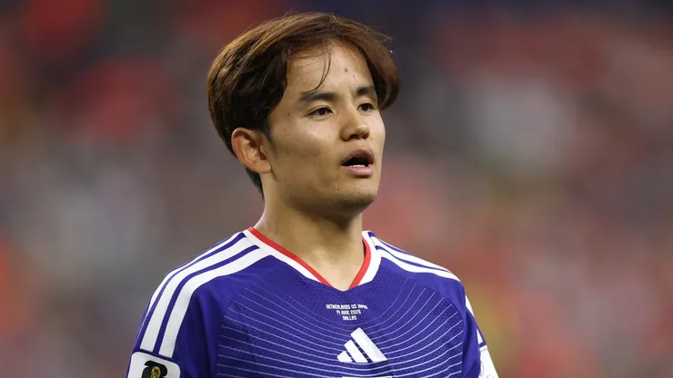 Takefusa Kubo #8 of Japan during the FIFA World Cup 2026 Group F match.