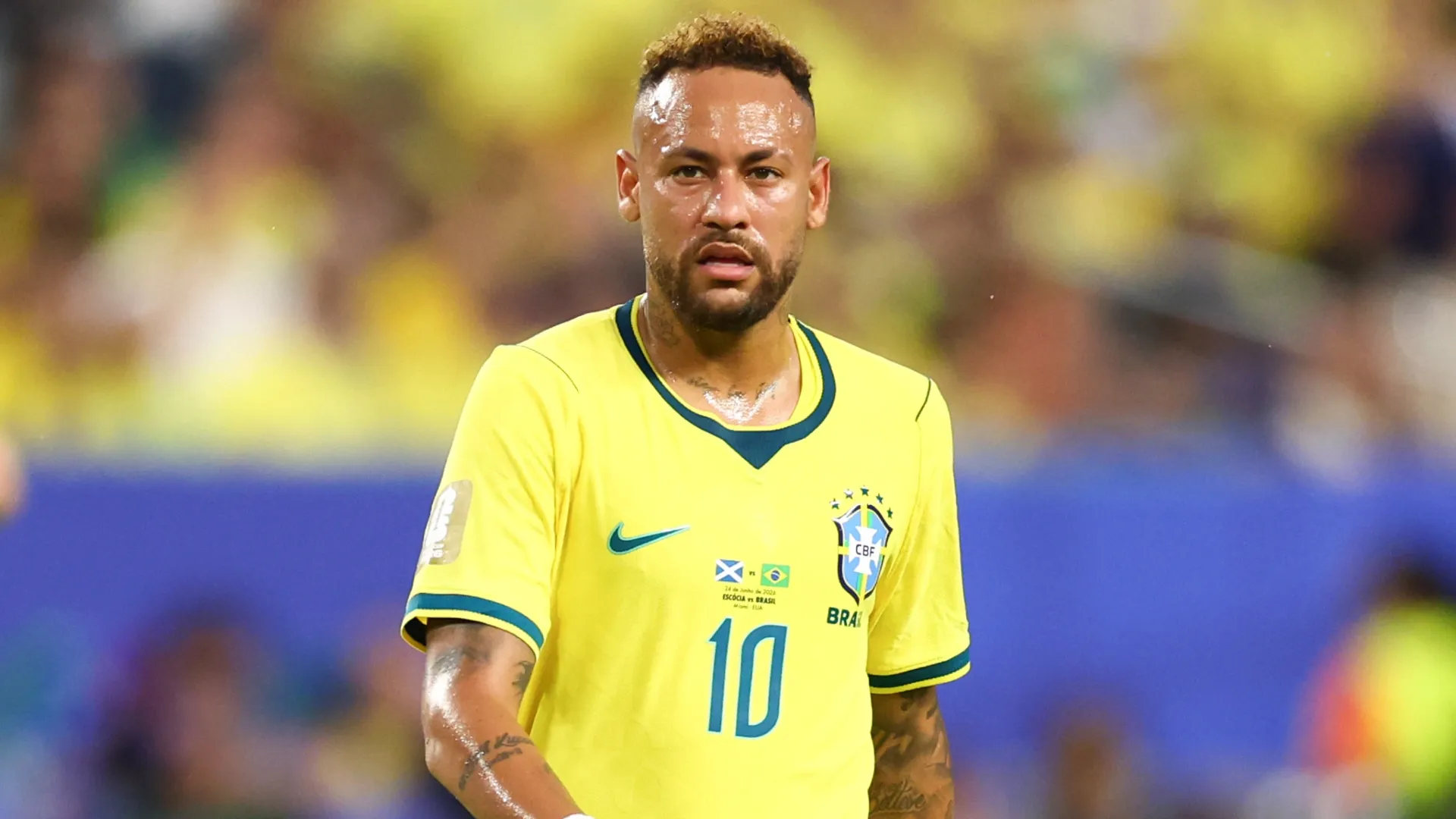 Neymar Jr #10 of Brazil during the FIFA World Cup 2026 Group C match (Source: Megan Briggs/Getty Images)