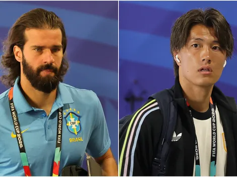 The uniforms Brazil and Japan are wearing today