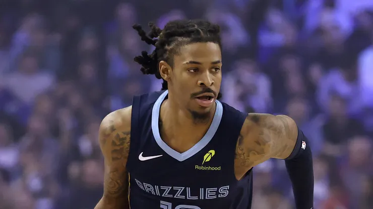 Ja Morant during a Memphis Grizzlies match.