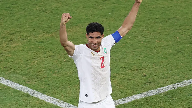 Achraf Hakimi #2 of Morocco.