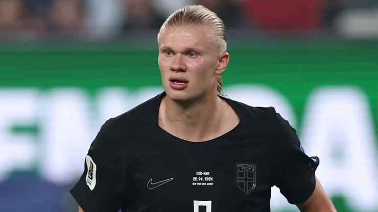 Erling Haaland #9 of Norway.