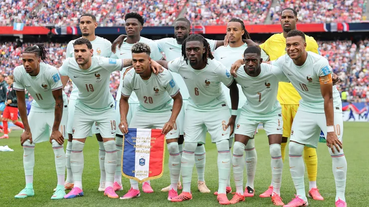 France players pose for a team photograph before the FIFA World Cup 2026 Group I match