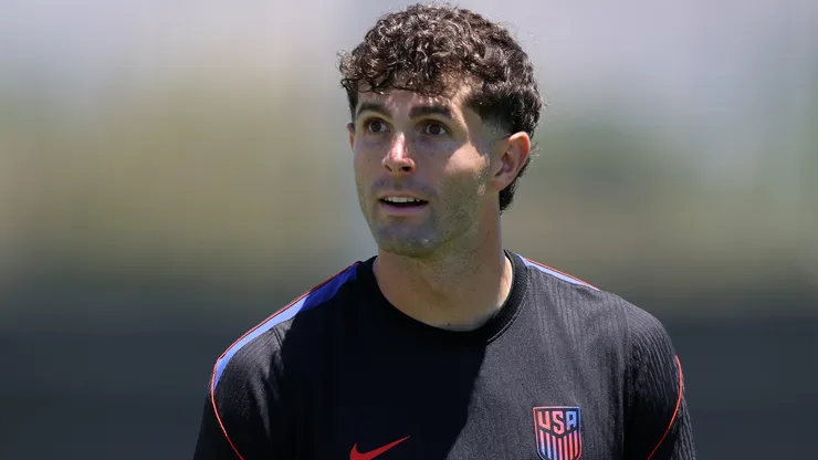 Christian Pulisic of the United States participates during a training session.