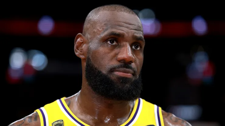 LeBron James #23 of the Los Angeles Lakers.