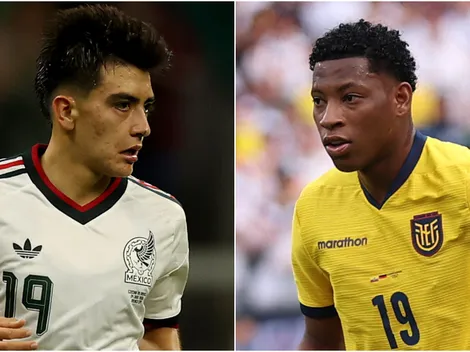The uniforms Mexico and Ecuador are wearing today