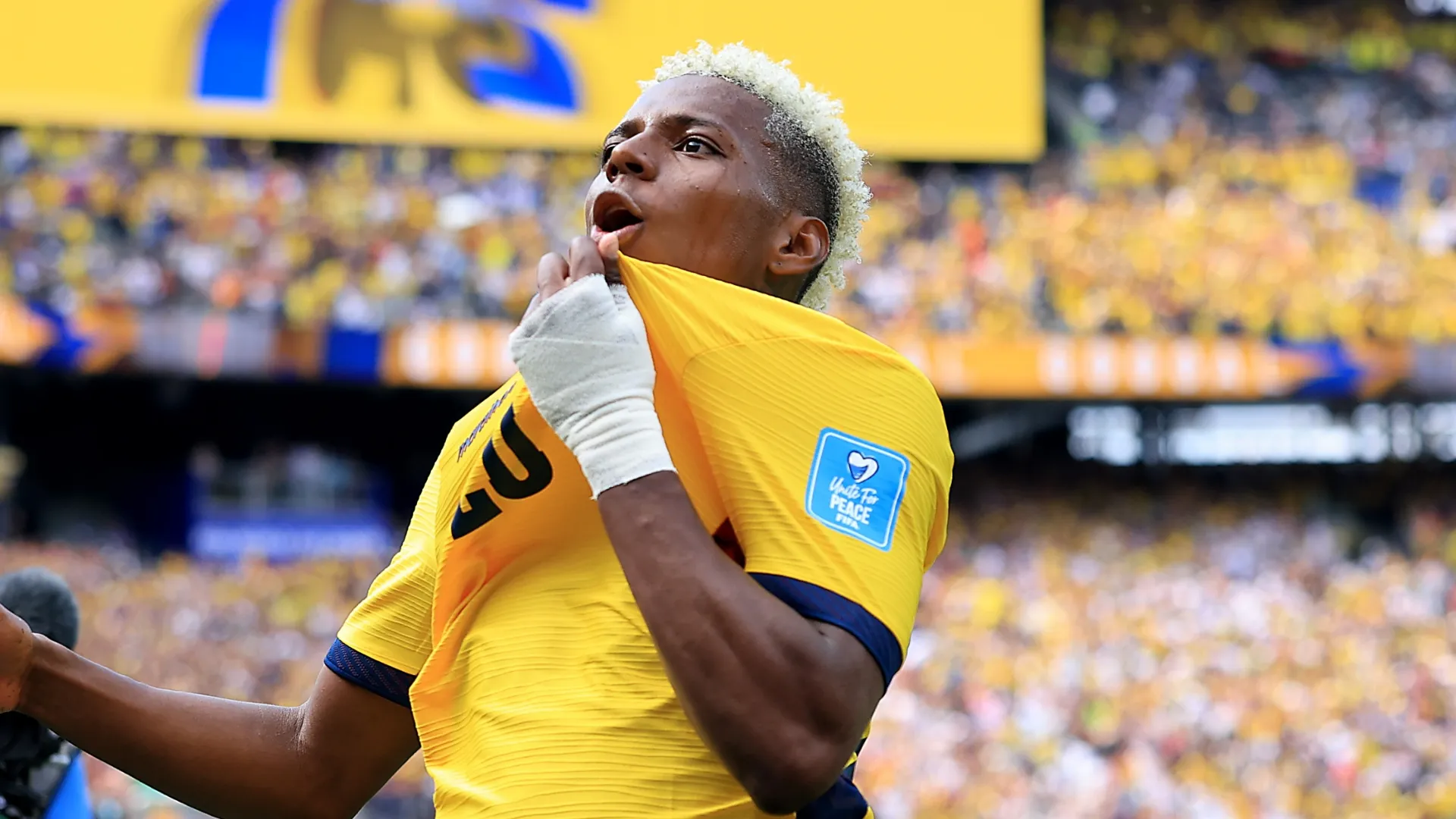 Nilson Angulo #20 of Ecuador