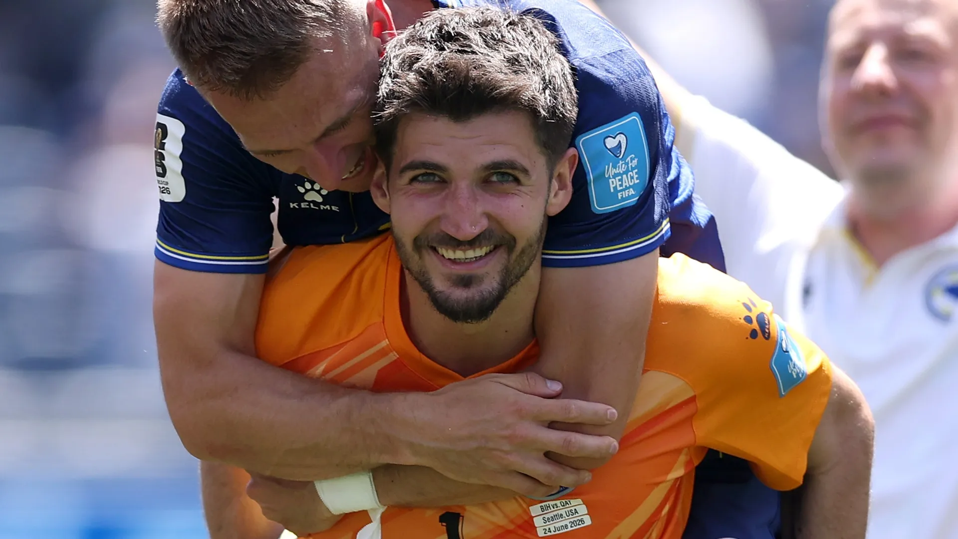 Nikola Vasilj during the FIFA World Cup 2026 Group B match (Source: Richard Heathcote/Getty Images)