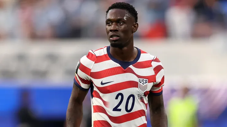 Folarin Balogun #20 of the United States during the FIFA World Cup 2026 Group D match