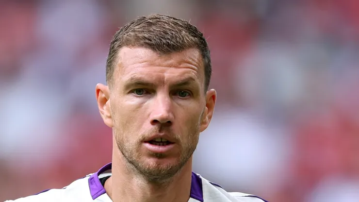 Edin Dzeko of Bosnia and Herzegovina