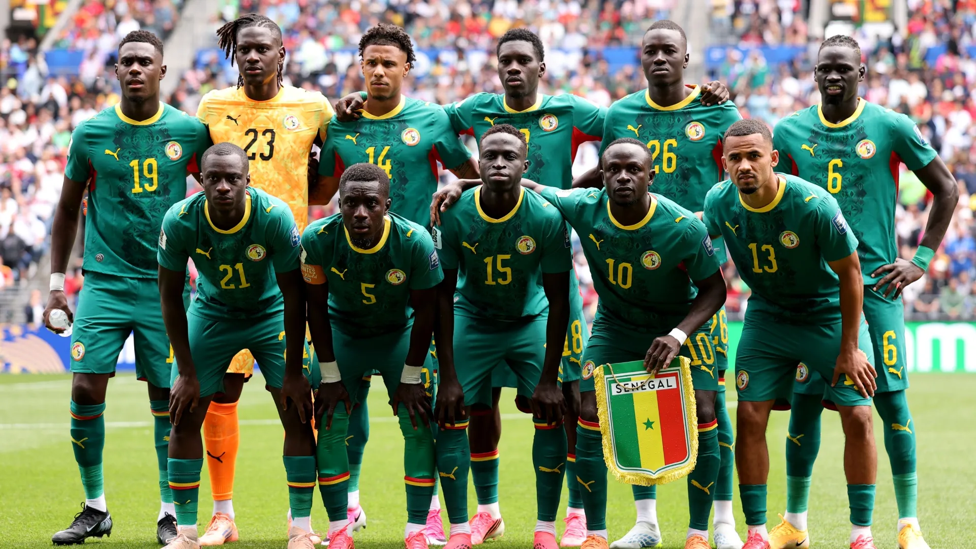 Players of Senegal pose for a team photograph.  Fran Santiago/Getty Images