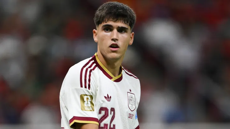 Pau Cubarsi #22 of Spain during the FIFA World Cup 2026 Group H match