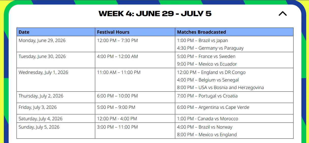 (Source: FIFA Fan Festival Philadelphia)