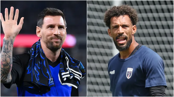 Lionel Messi (L) Vozinha (R).